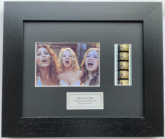 Hand crafted display featuring original 35mm film cells for DRACULA 2000 fans v2