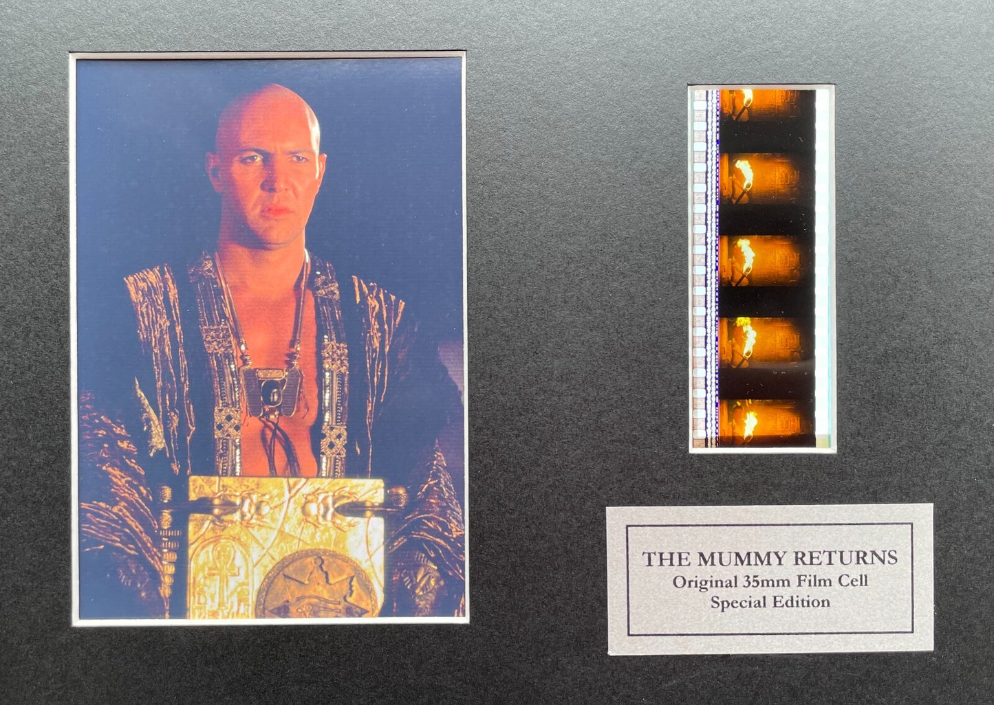 THE MUMMY RETURNS Original 35mm Film Cells set within Quality Wood Frame + COA