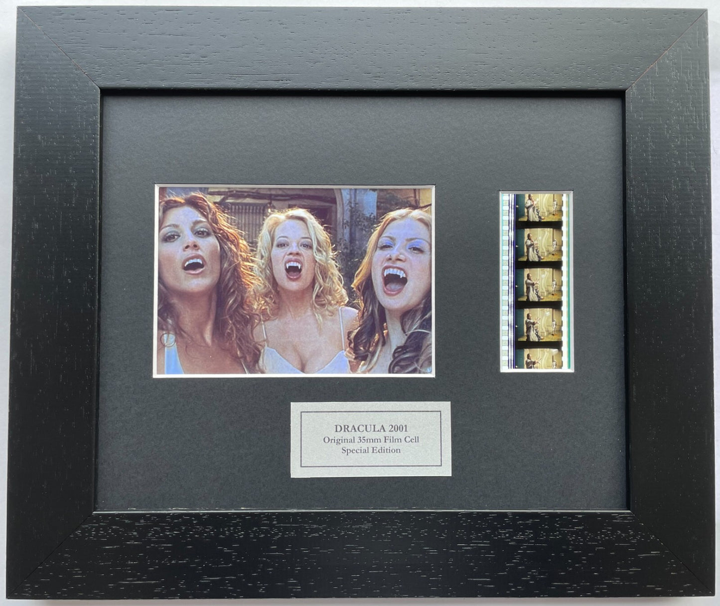 Hand crafted display featuring original 35mm film cells for DRACULA 2000 fans v2