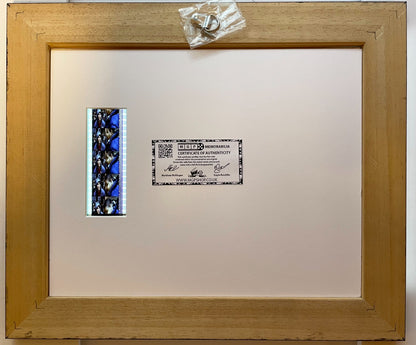 Handmade display featuring original 35mm film cells for an EMINEN fan + COA