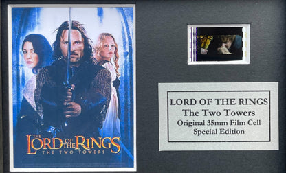 LOTR The TWO TOWERS Original Mini 35mm Film Cell set within Quality Wood Frame