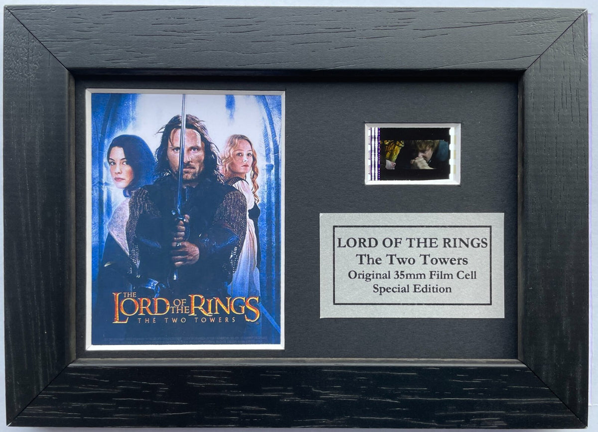 LOTR The TWO TOWERS Original Mini 35mm Film Cell set within Quality Wood Frame