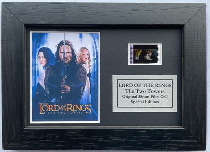 LOTR The TWO TOWERS Original Mini 35mm Film Cell set within Quality Wood Frame