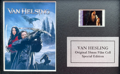 Hand crafted display featuring original Mini 35mm filmcells for VAN HELSING fans