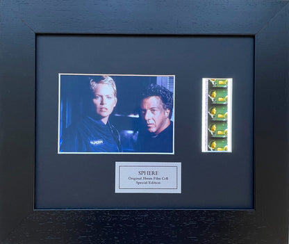 Hand crafted display featuring original 35mm film cells for Sphere fans + COA v2