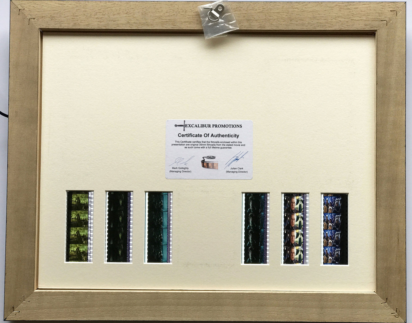Hand crafted display featuring original film cells for Lord of The Rings fans v1