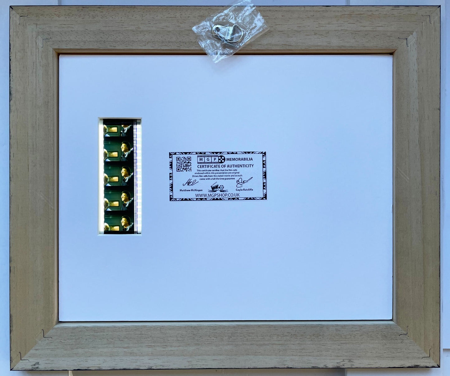 Hand crafted display featuring original 35mm film cells for Sphere fans + COA v2