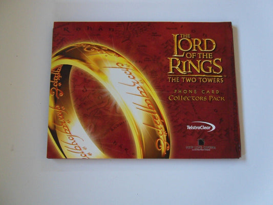 Collectors Presentation Pack with 9 Phone Cards for LOTR - The TWO TOWERS fan