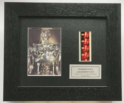 Hand crafted display featuring original 35mm film cells for Terminator 2 fans v2