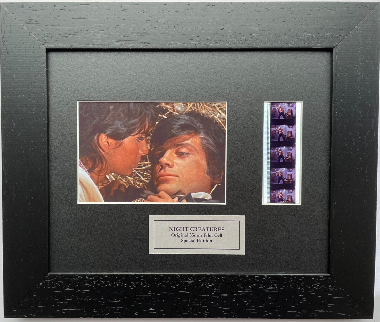 Handmade display featuring original 35mmfilm cells for a NIGHT CREATURES fan v2
