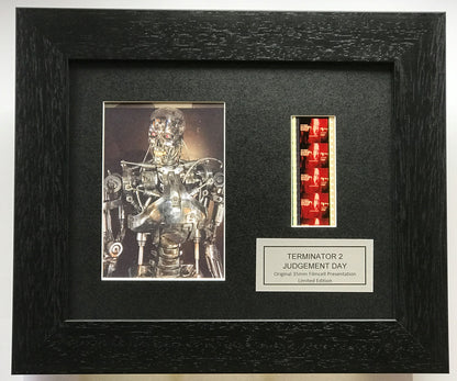 Hand crafted display featuring original 35mm film cells for Terminator 2 fans v2
