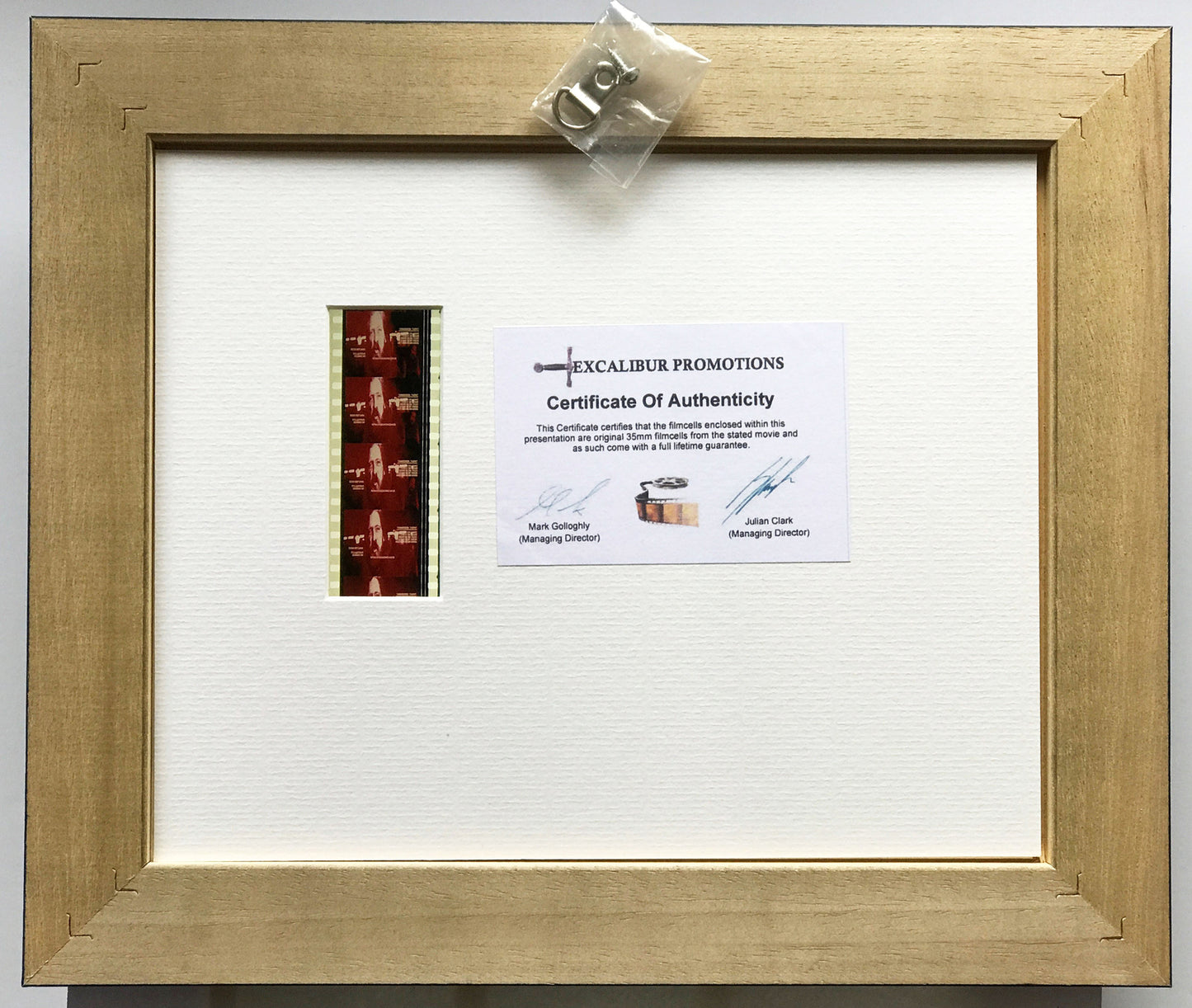Hand crafted display featuring original 35mm film cells for Terminator 2 fans v2