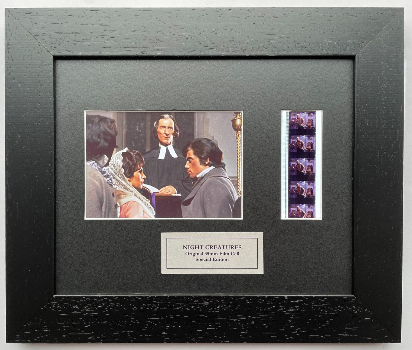 Hand Crafted Original film cells NIGHT CREATURES Oliver Reed & Peter Cushing  v1