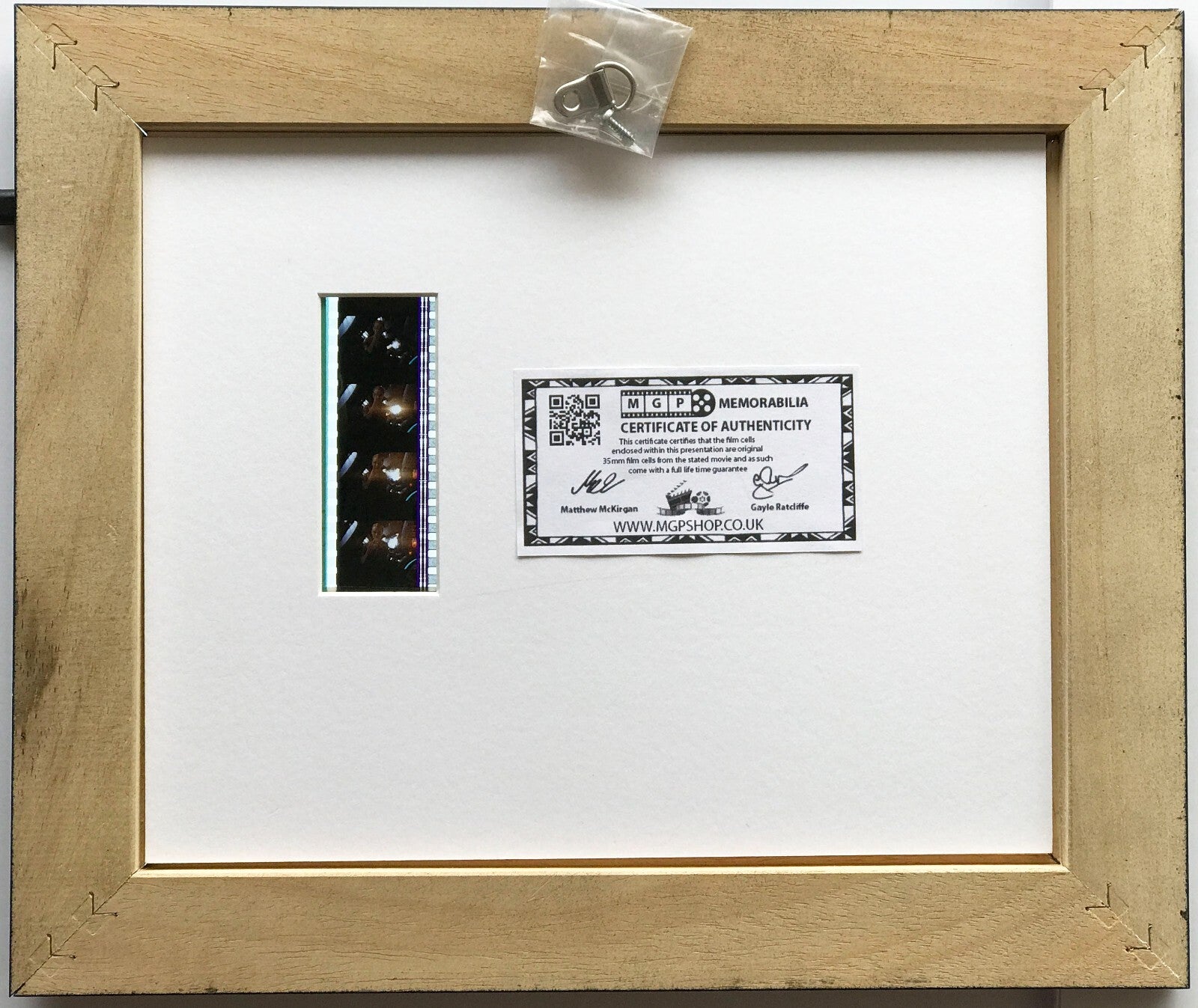 Hand crafted display featuring original 35mm film cells for a Terminator 3 fan v1