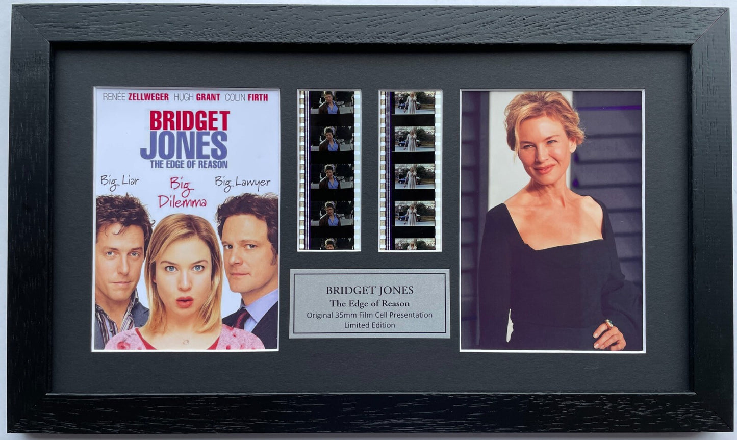 Hand crafted display featuring original filmcells for BRIDGET JONES'S DIARY fans