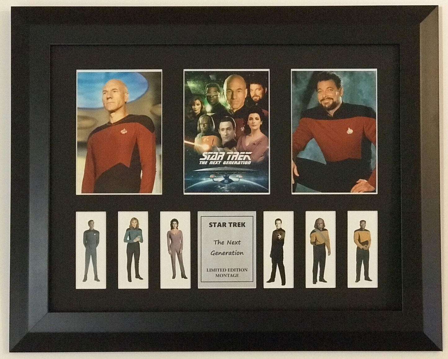 Hand crafted Montage display for a Star Trek The Next Generation fan