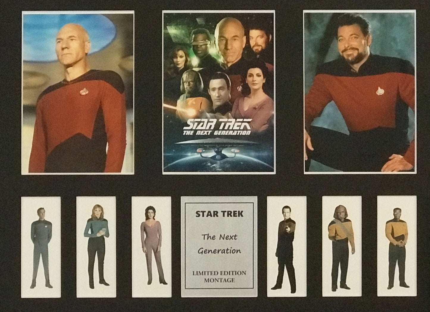 Hand crafted Montage display for a Star Trek The Next Generation fan