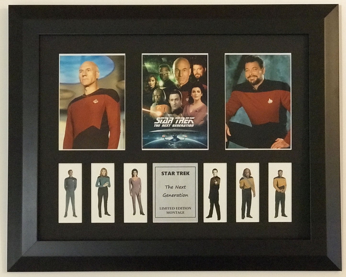 Hand crafted Montage display for a Star Trek The Next Generation fan