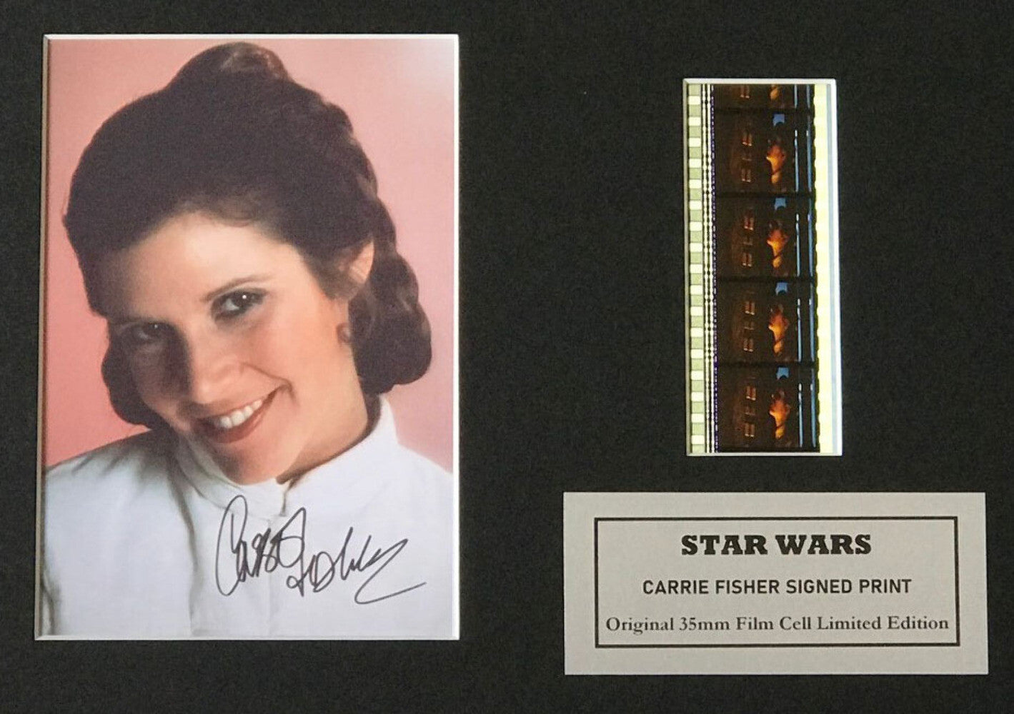Handmade gift featuring original 35mm film cells for a Star Wars Ep IV fan vSR2