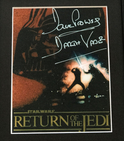 A DAVE PROWSE Darth Vader Signed Repro Signed print for a Star Wars fan
