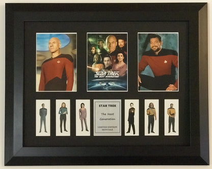 Hand crafted Montage display for a Star Trek The Next Generation fan