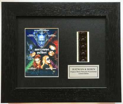 Hand crafted display featuring original 35mm film cells for BATMAN & ROBIN v1