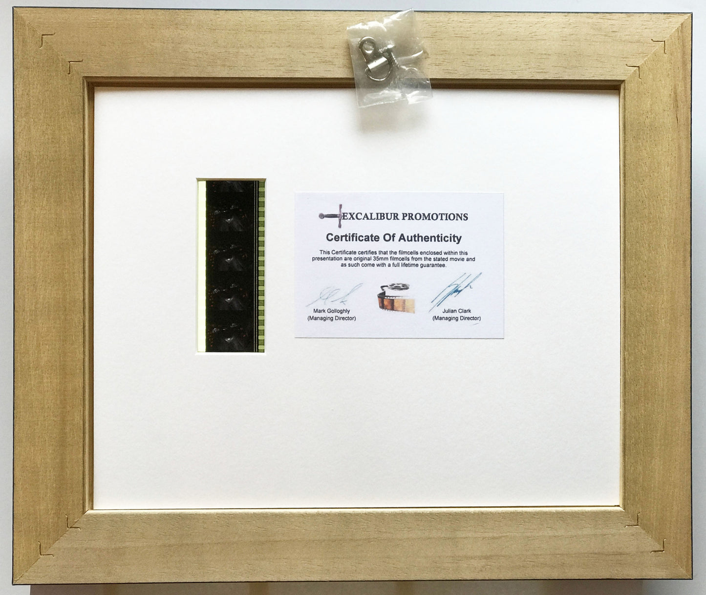 Hand crafted display featuring original 35mm film cells for BATMAN & ROBIN v1