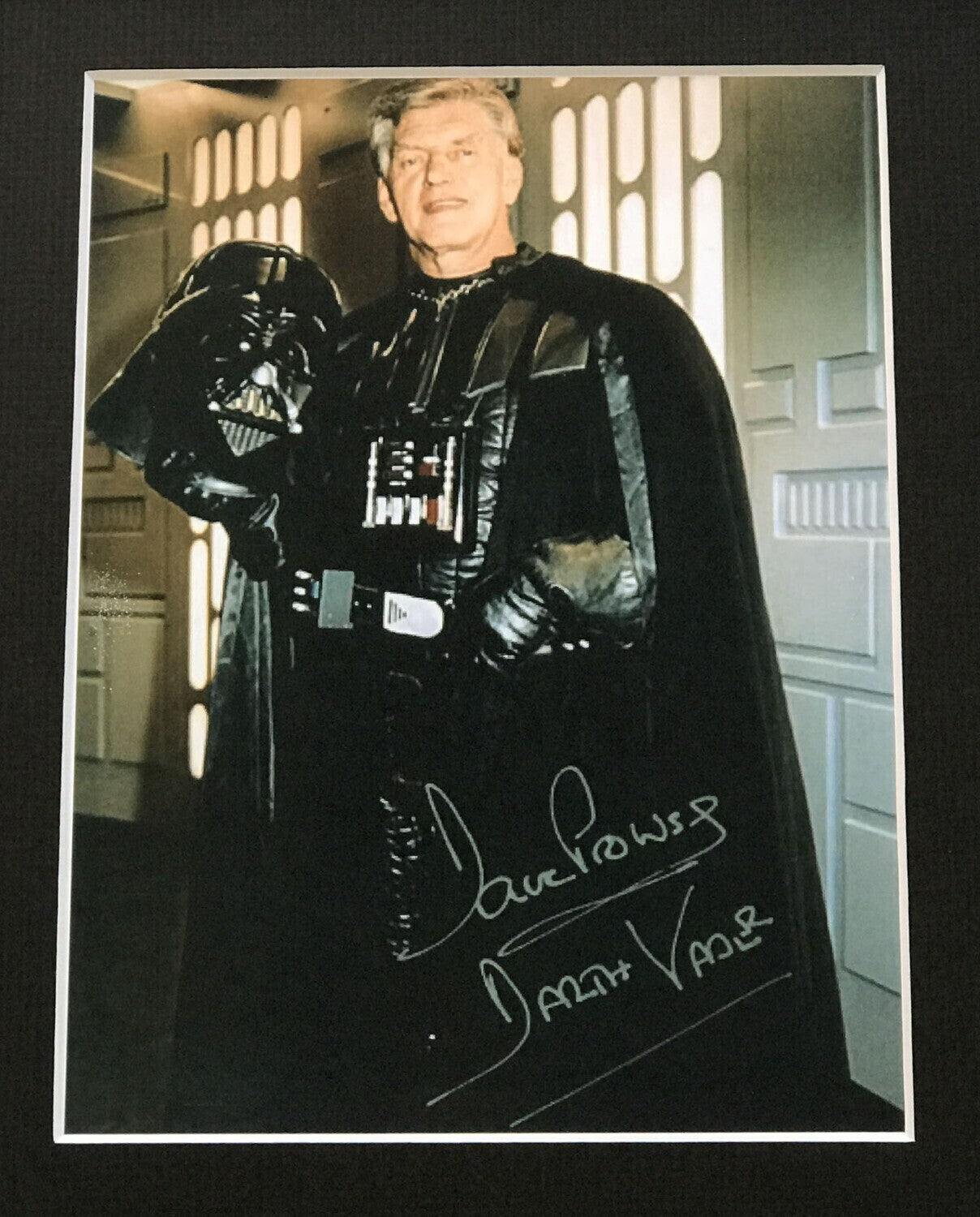 DAVE PROWSE Darth Vader Signed print for a Star Wars fan v2