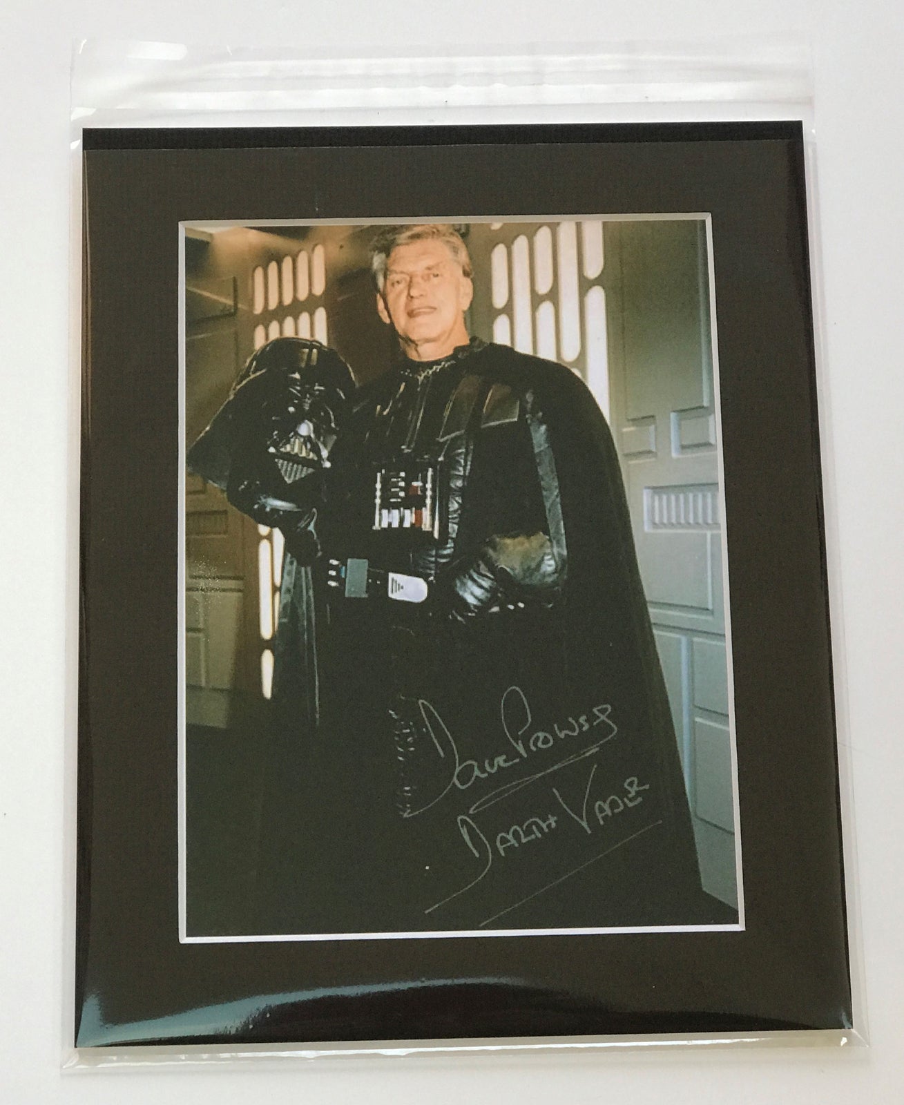 DAVE PROWSE Darth Vader Signed print for a Star Wars fan v2
