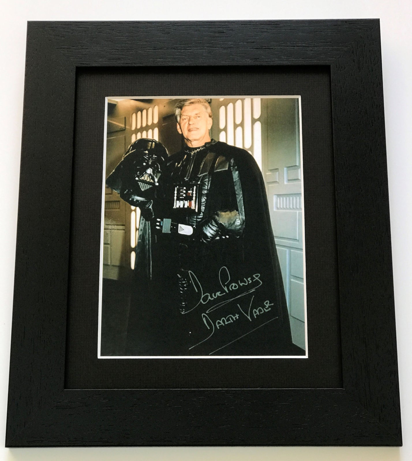 DAVE PROWSE Darth Vader Signed print for a Star Wars fan v2