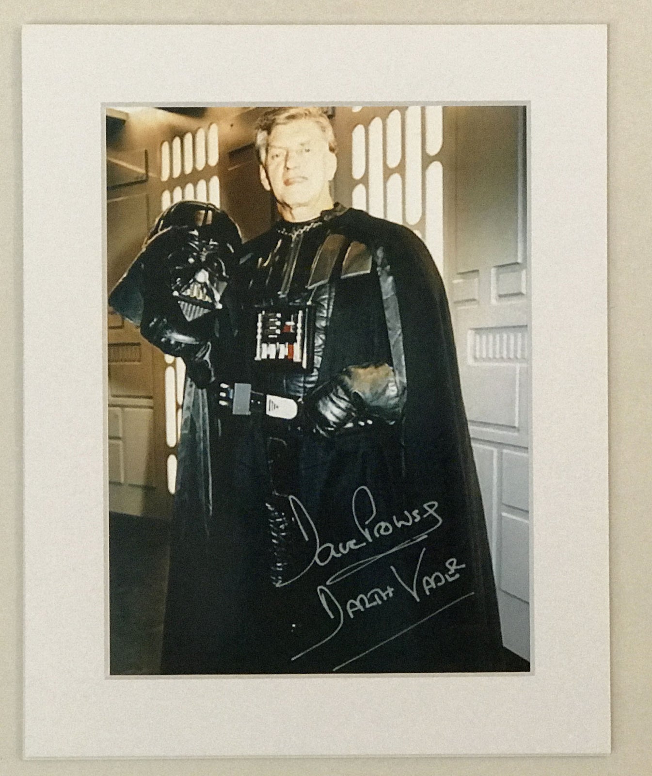 DAVE PROWSE Darth Vader Signed print for a Star Wars fan v2