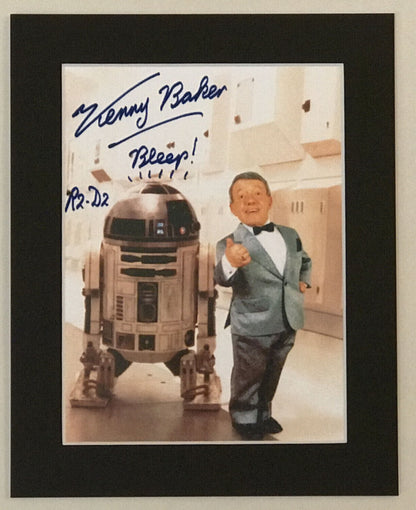 KENNY BAKER - R2D2 Signed Repro print for a Star Wars fan