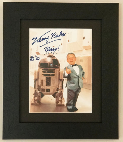 KENNY BAKER - R2D2 Signed Repro print for a Star Wars fan