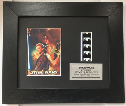 Handmade display inc original 35mm film cells for a STAR WARS Ep II fan v1