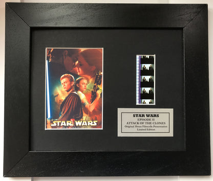 Handmade display inc original 35mm film cells for a STAR WARS Ep II fan v1