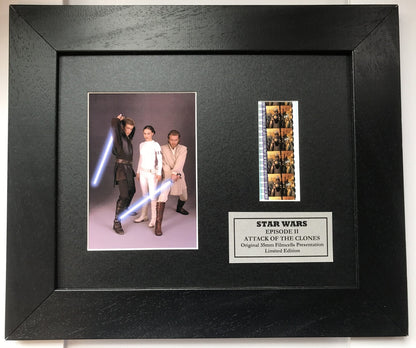 Handmade display inc original 35mm film cells for a STAR WARS Ep II fan v3