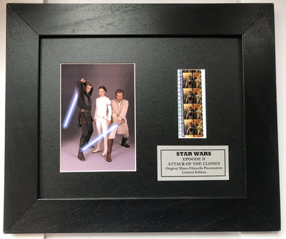 Handmade display inc original 35mm film cells for a STAR WARS Ep II fan v3