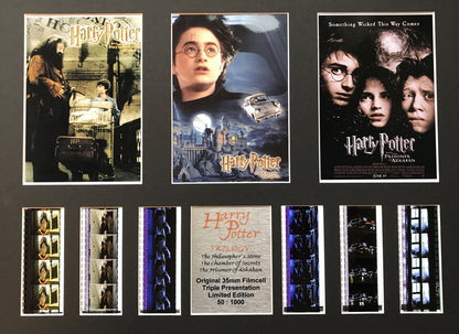Hand crafted display featuring original 35mm filmcells for HARRY POTTER fans vT1