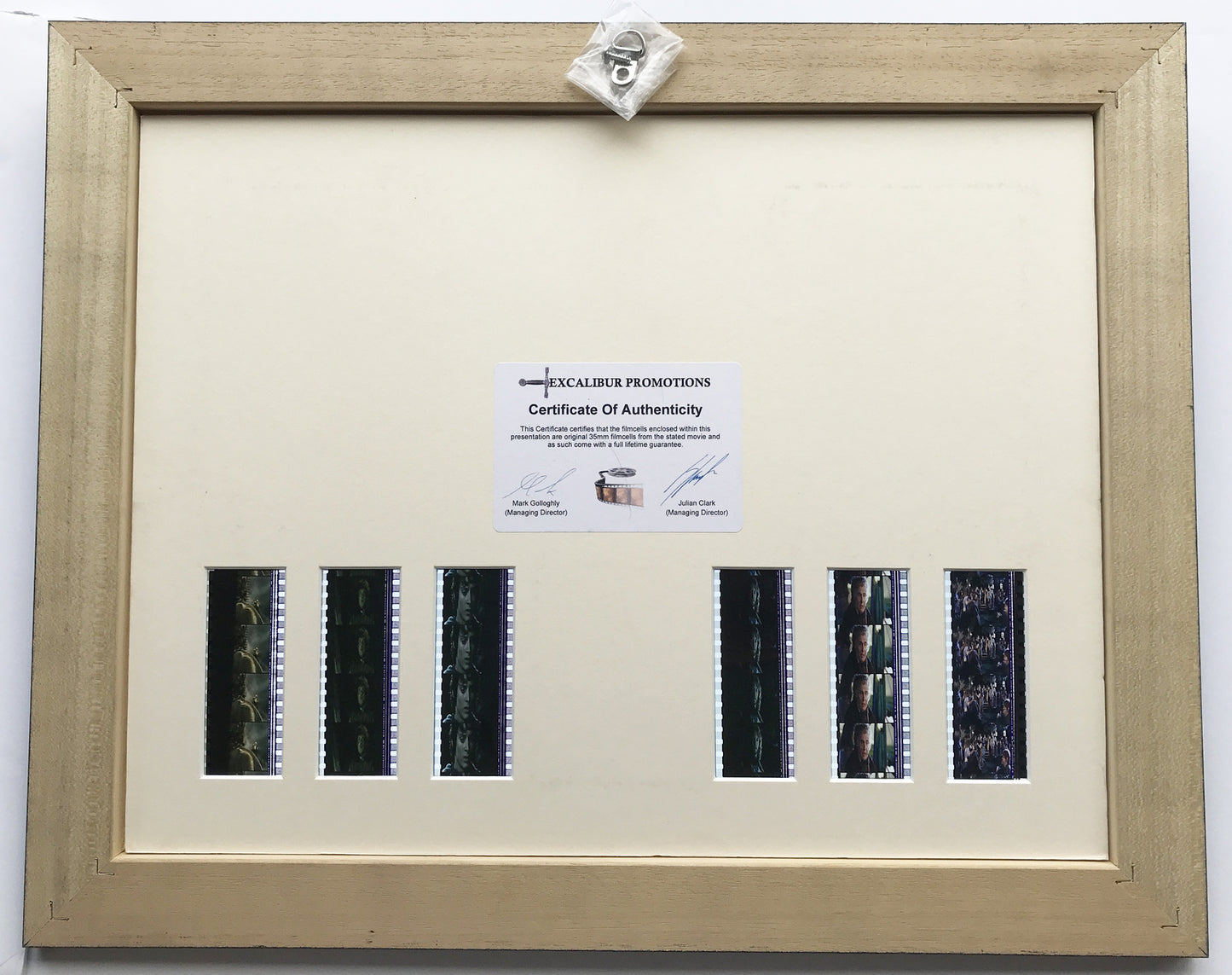 Hand crafted display featuring original filmcells for Lord of The Rings fans  v5