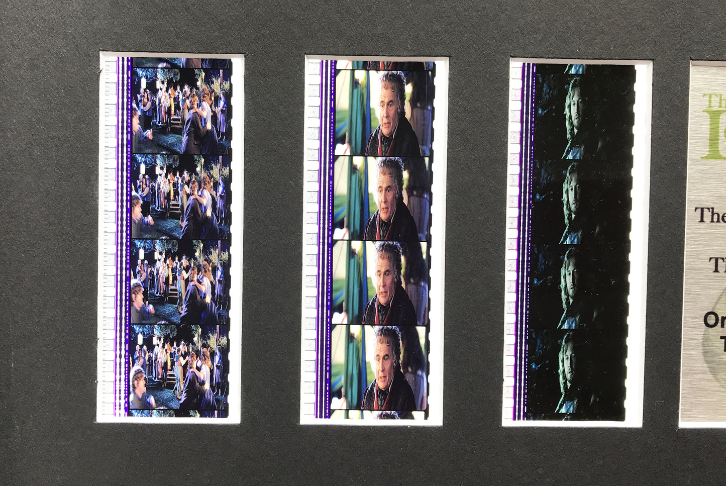Hand crafted display featuring original filmcells for Lord of The Rings fans  v5