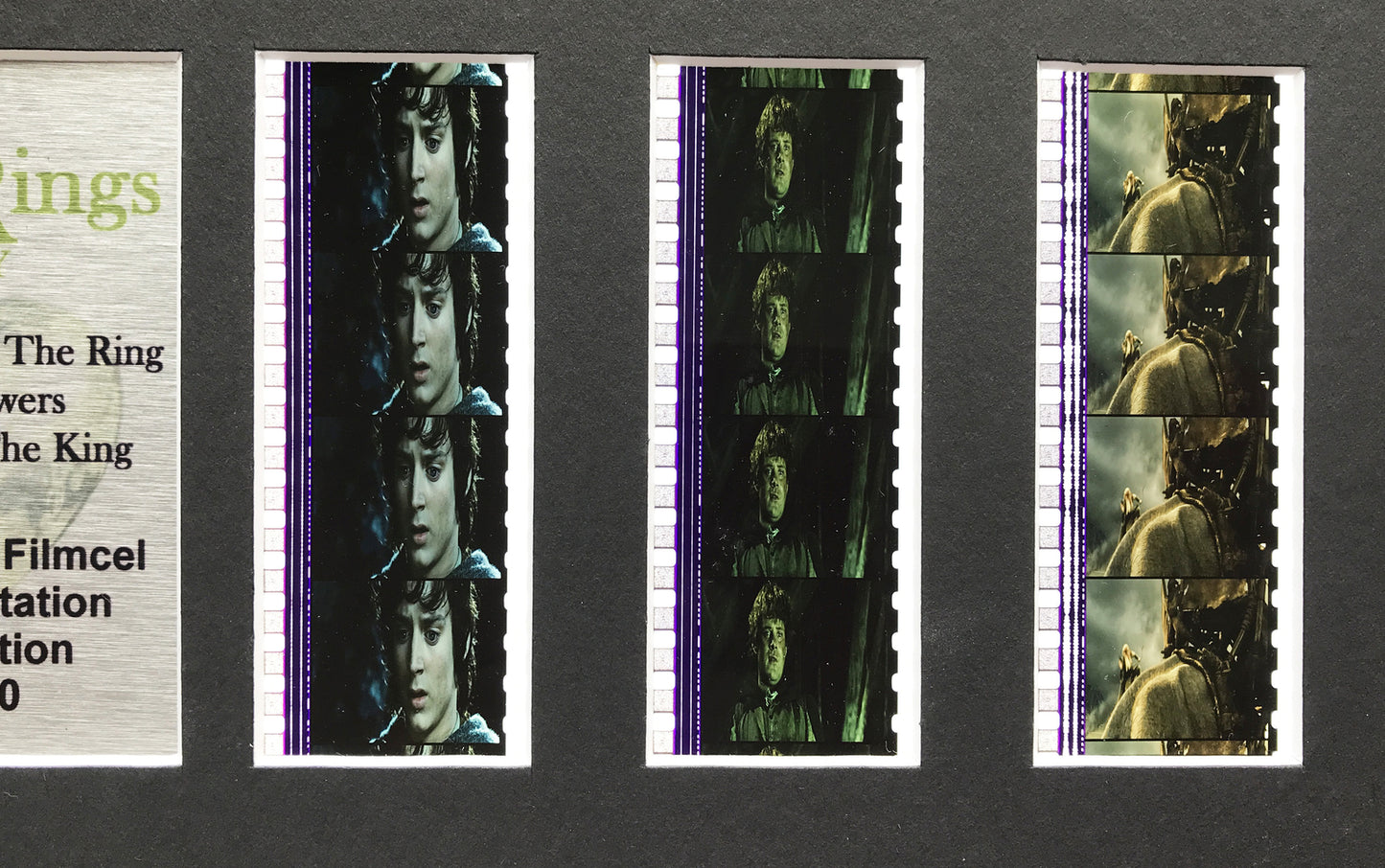 Hand crafted display featuring original filmcells for Lord of The Rings fans  v5
