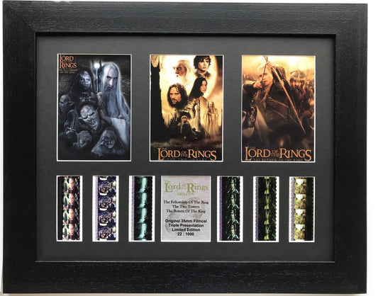 Hand Crafted display featuring original film cells for Lord of The Rings fans v6