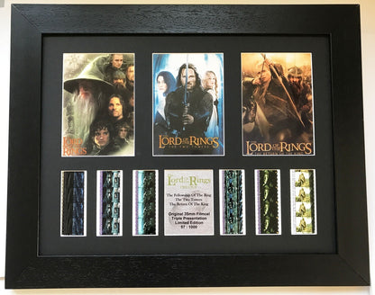 Hand Crafted display featuring original film cells for Lord of The Rings fans v4