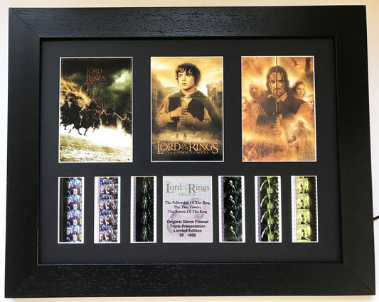 Hand crafted display featuring original film cells for Lord of The Rings fans v3