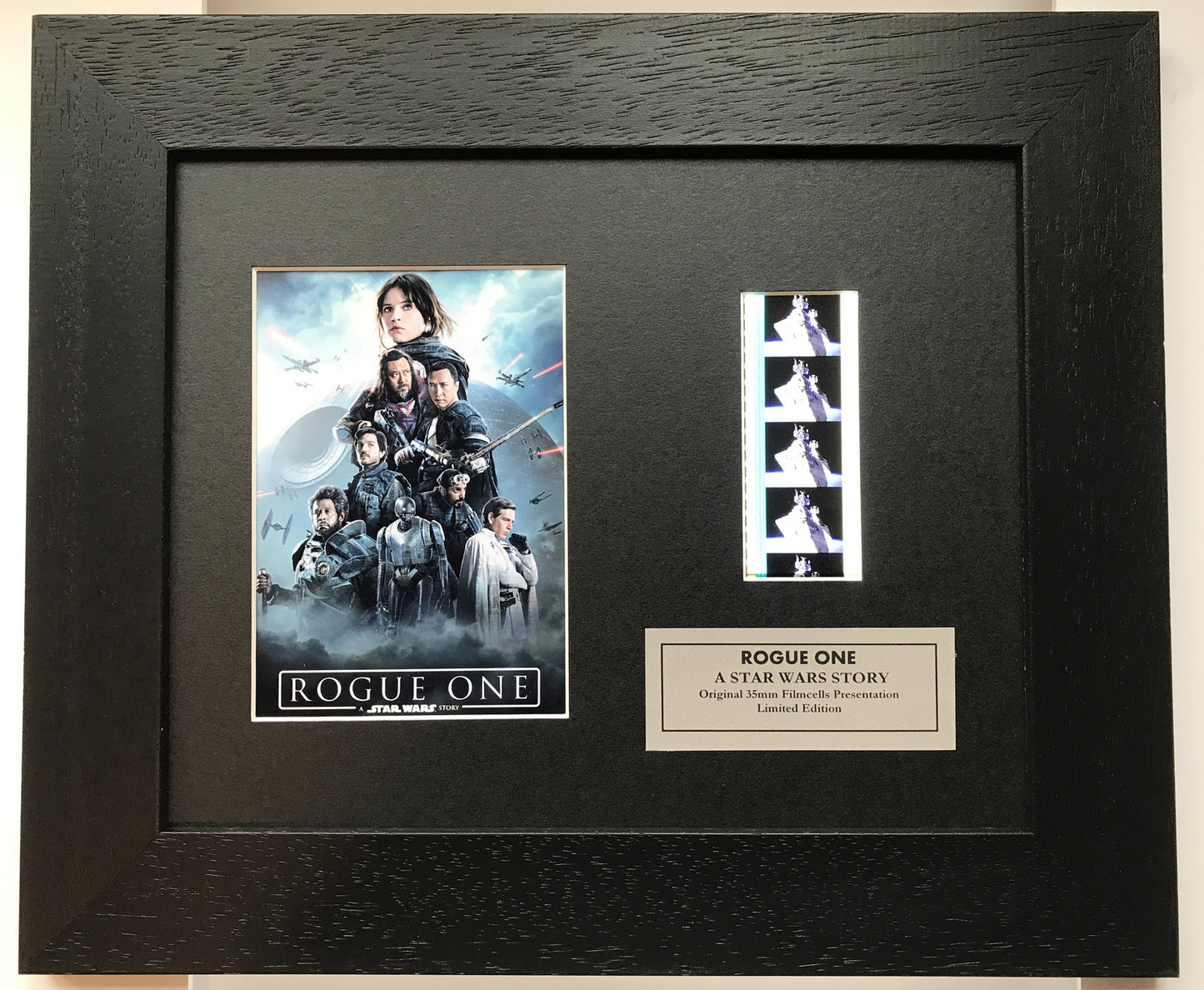 Handmade display inc original 35mm film cells for a STAR WARS Rogue One fan v1
