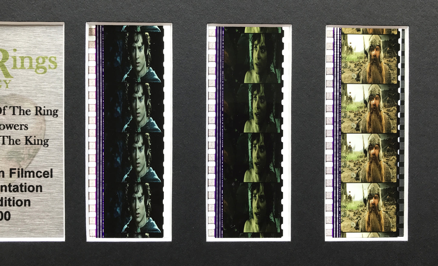 Hand Crafted display featuring original film cells for Lord of The Rings fans v6