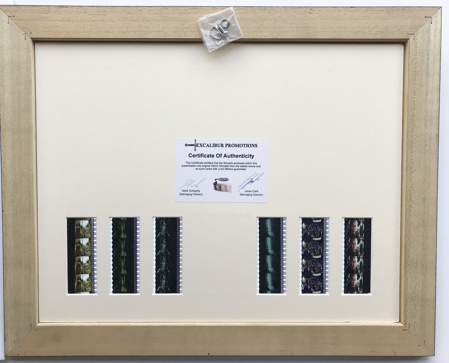 Hand Crafted display featuring original film cells for Lord of The Rings fans v6