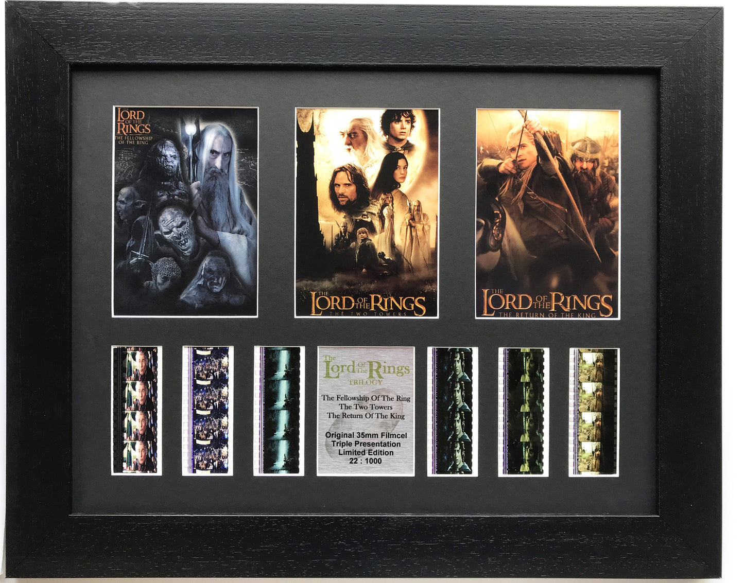 Hand Crafted display featuring original film cells for Lord of The Rings fans v6