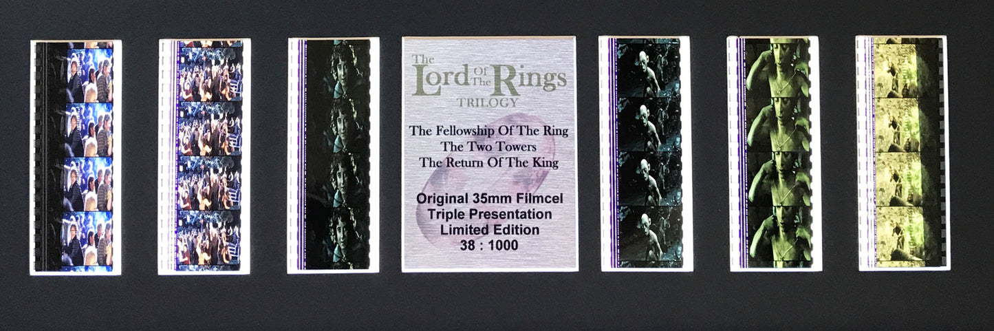 Hand crafted display featuring original film cells for Lord of The Rings fans v3