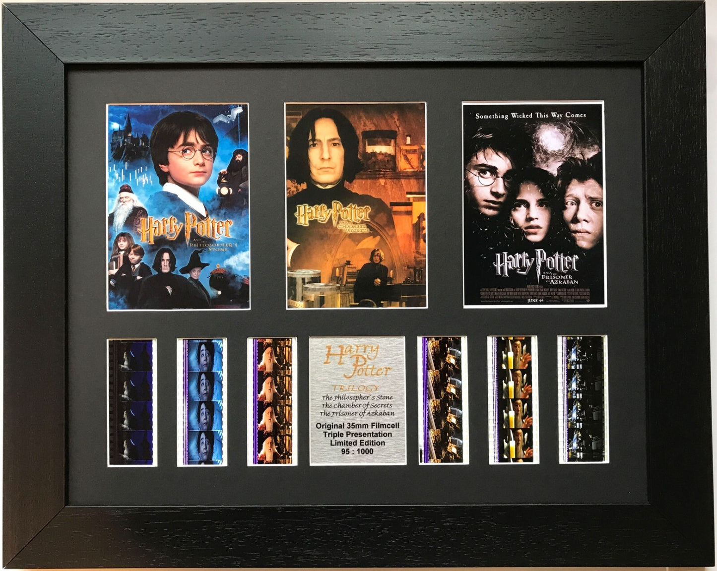 Hand crafted display featuring original film cells for a HARRY POTTER fan vT2